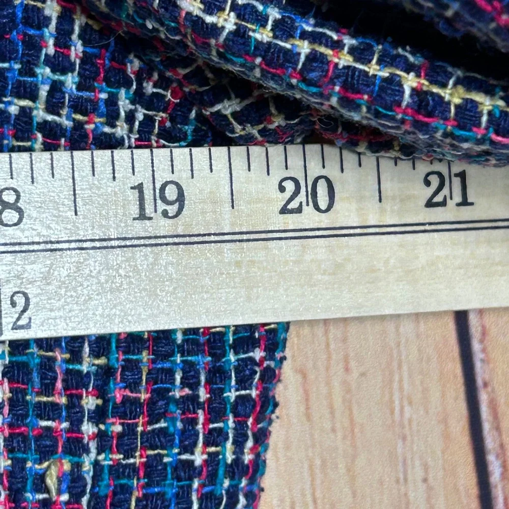 Cortland Petite Collection Blazer Womens 8 Multicolor Silk Tweed‎ Vintage 90s